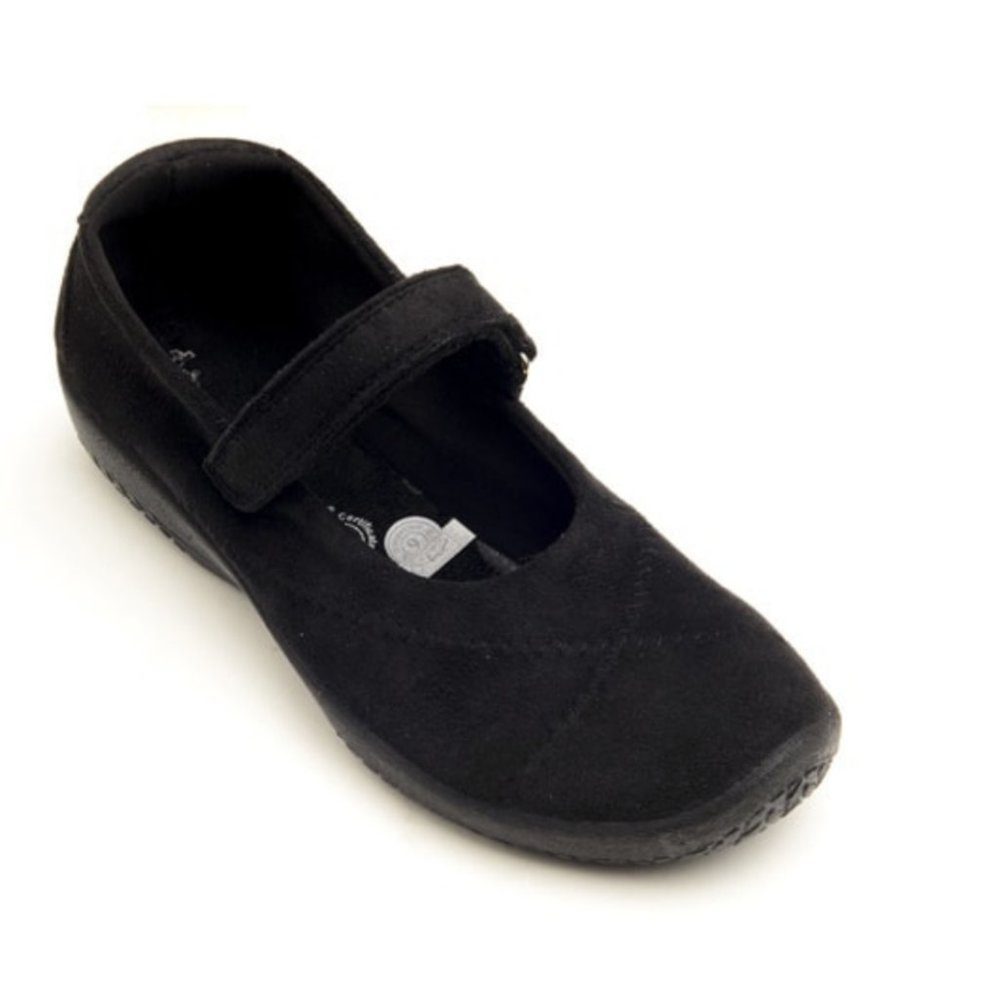 Arcopedico L18 Black Suede Mary Jane Shoes - Sz 37